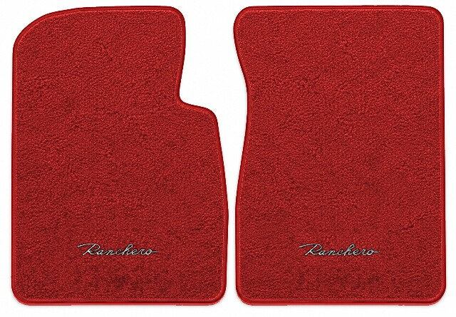 1957-1958 Ford Ranchero Loop Floor Mats with Embroidered Logo Choices - 2-Piece - product image