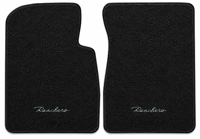 1957-1958 Ford Ranchero Loop Floor Mats with Embroidered Logo Choices - 2-Piece - product details image 3