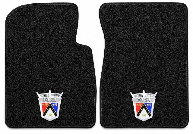 1959-1965 Ford Ranchero Loop Floor Mats with Embroidered Logo Choices - 2-Piece - product details image 5