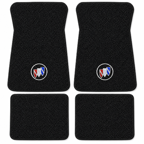 1971-1973 Buick Centurion Loop Floor Mats with Embroidered Logo Choices - 4-Piece - product details image 2