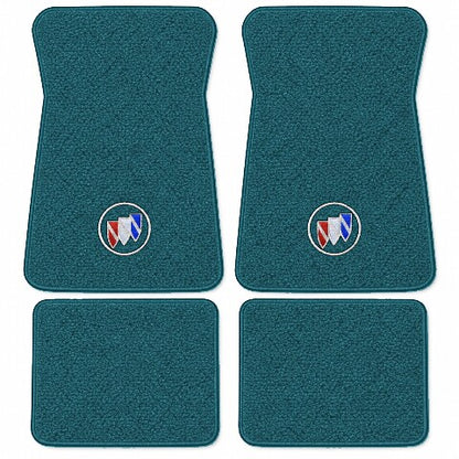1971-1973 Buick Centurion Loop Floor Mats with Embroidered Logo Choices - 4-Piece - product image