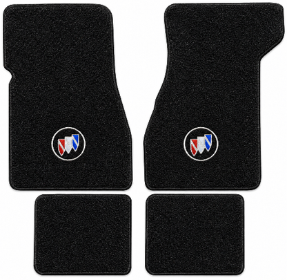 1974-1977 Buick Century Cutpile Floor Mats with Embroidered Logo Choices - 4-Piece - product details image 2