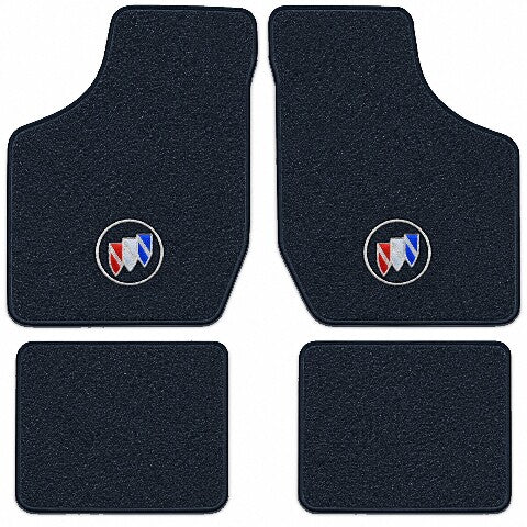 1982-1993 Buick Century Cutpile Floor Mats with Embroidered Logo Choices - 4-Piece - product image