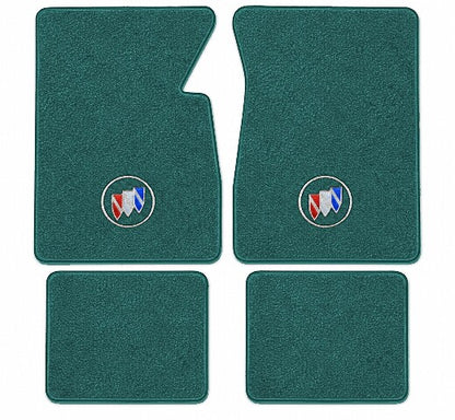 1965-1970 Buick Electra Loop Floor Mats with Embroidered Logo Choices - 4-Piece - product image