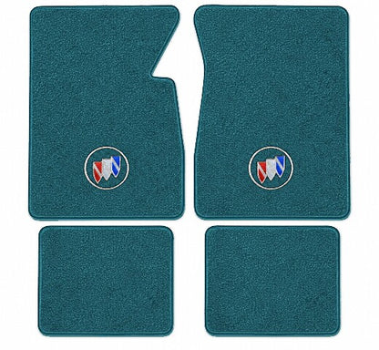 1971-1973 Buick Electra Loop Floor Mats with Embroidered Logo Choices - 4-Piece - product image