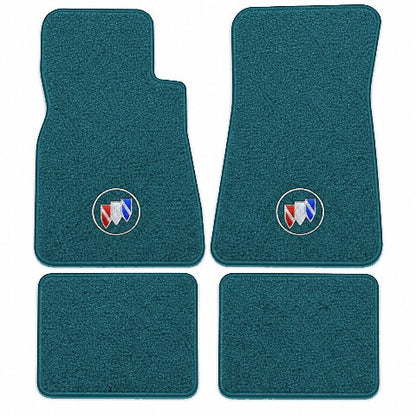 1970 Buick Estate Wagon Loop Floor Mats with Embroidered Logo Choices - 4-Piece - product image