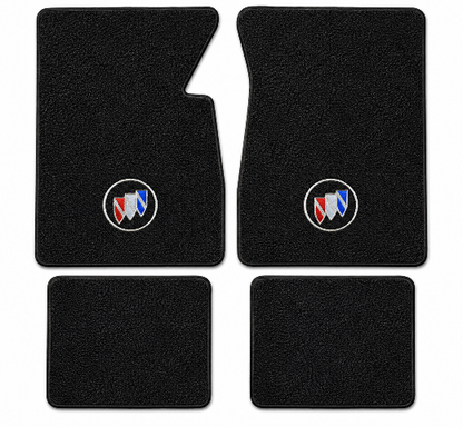 1971 Buick Estate Wagon Loop Floor Mats with Embroidered Logo Choices - 4-Piece - product details image 2