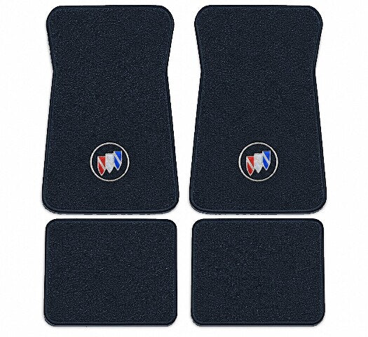 1980-1983 Buick Estate Wagon Cutpile Floor Mats with Embroidered Logo Choices - 4-Piece - product image