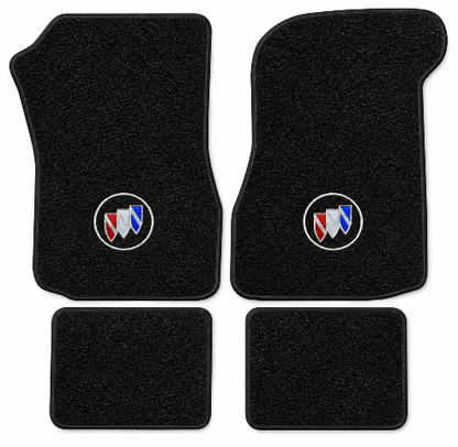 1974-1977 Buick Regal Cutpile Floor Mats with Embroidered Logo Choices - 4-Piece - product details image 2