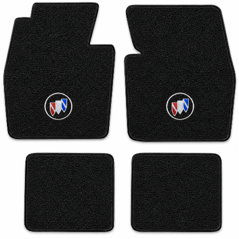 1963-1965 Buick Riviera Loop Floor Mats with Embroidered Logo Choices - 4-Piece - product details image 2