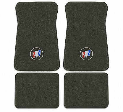 1974-1976 Buick Riviera Cutpile Floor Mats with Embroidered Logo Choices - 4-Piece - product image