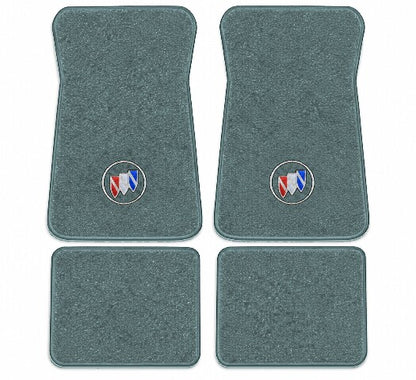 1977-1978 Buick Riviera Cutpile Floor Mats with Embroidered Logo Choices - 4-Piece - product image