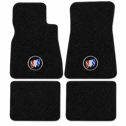 1979-1985 Buick Riviera Cutpile Floor Mats with Embroidered Logo Choices - 4-Piece - product details image 2