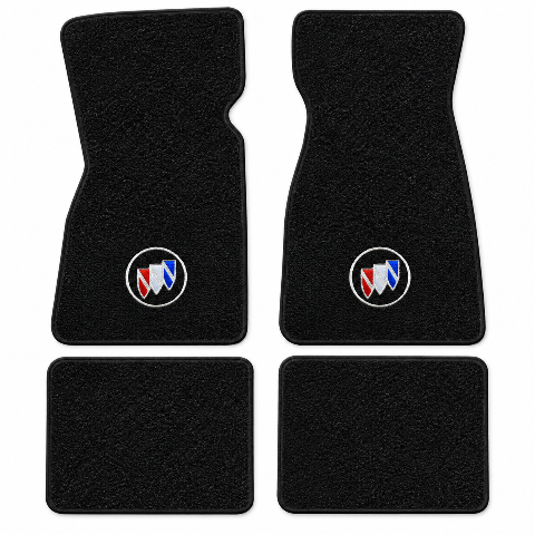1975-1980 Buick Skyhawk Cutpile Floor Mats with Embroidered Logo Choices - 4-Piece - product details image 2