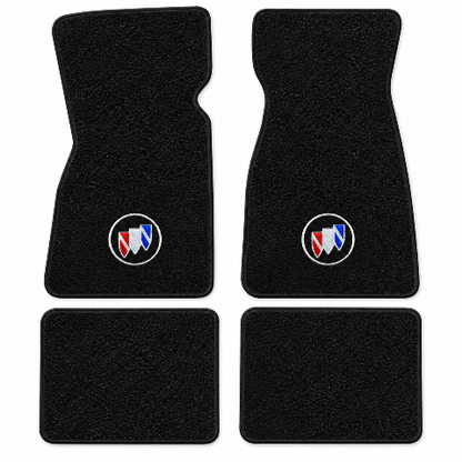 1975-1980 Buick Skyhawk Cutpile Floor Mats with Embroidered Logo Choices - 4-Piece - product details image 2