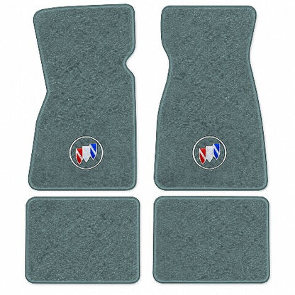 1975-1980 Buick Skyhawk Cutpile Floor Mats with Embroidered Logo Choices - 4-Piece - product image