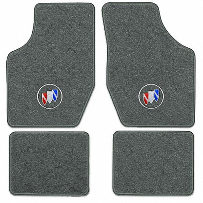 1982-1989 Buick Skyhawk Cutpile Floor Mats with Embroidered Logo Choices - 4-Piece - product image