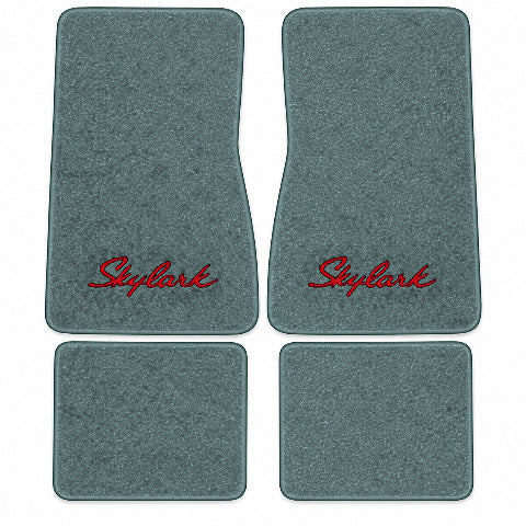 1975-1979 Buick Skylark Cutpile Floor Mats with Embroidered Logo Choices - 4-Piece - product image