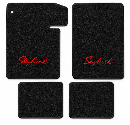 1964-1967 Buick Skylark Loop Floor Mats with Embroidered Logo Choices - 4-Piece - product details image 2