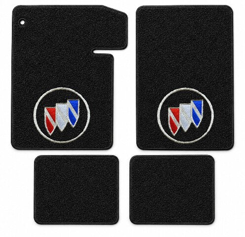1964-1967 Buick Skylark Loop Floor Mats with Embroidered Logo Choices - 4-Piece - product details image 3