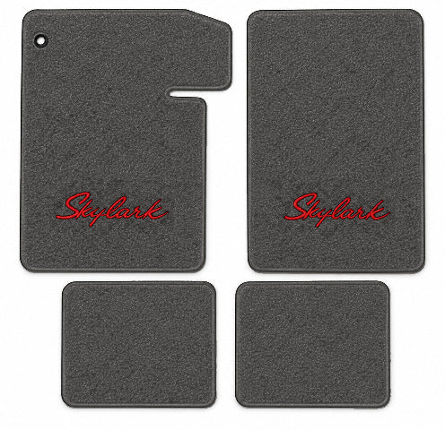 1964-1967 Buick Skylark Loop Floor Mats with Embroidered Logo Choices - 4-Piece - product image