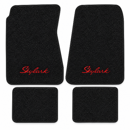 1968-1972 Buick Skylark Loop Floor Mats with Embroidered Logo Choices - 4-Piece - product details image 2