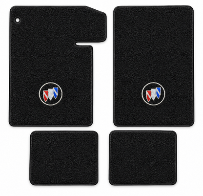 1964-1967 Buick Special Loop Floor Mats with Embroidered Logo Choices - 4-Piece - product details image 2