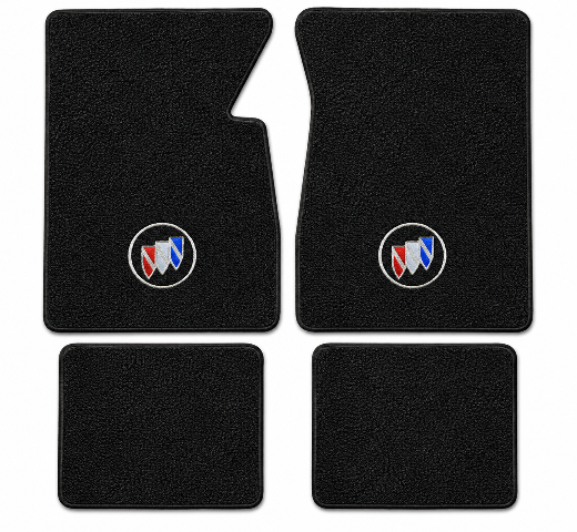 1955-1956 Buick Super Loop Floor Mats with Embroidered Logo Choices - 4-Piece - product details image 2