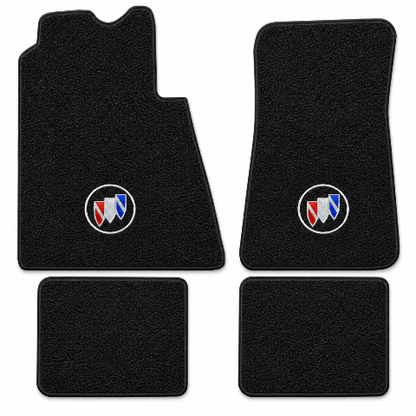 1965-1970 Buick Wildcat Loop Floor Mats with Embroidered Logo Choices - 4-Piece - product details image 2