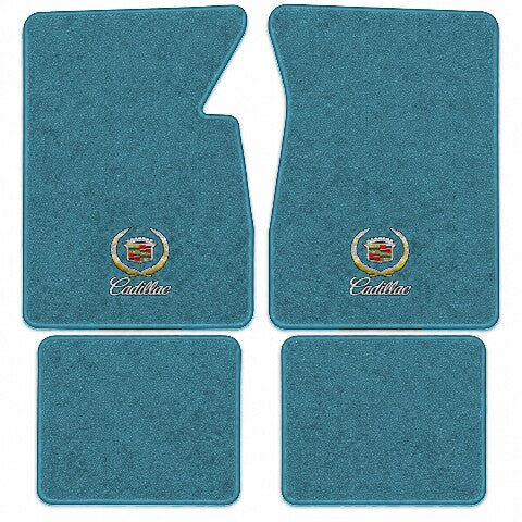 1969-1970 Cadillac Calais Loop Floor Mats with Embroidered Logo Choices - 4-Piece - product image