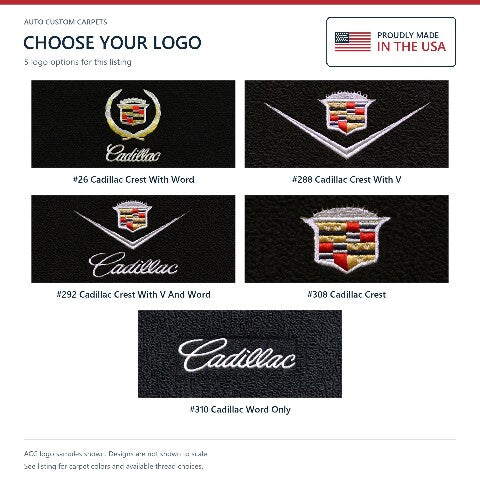 1965-1970 Cadillac DeVille 2DR Coupe/Conv Loop Floor Mats with Embroidered Logo Choices - 4-Piece - product details image 9