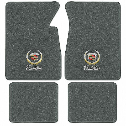 1974-1976 Cadillac DeVille 2DR Coupe Cutpile Floor Mats with Embroidered Logo Choices - 4-Piece - product image