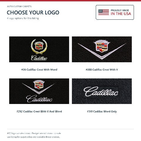 1961-1970 Cadillac Eldorado Loop Floor Mats with Embroidered Logo Choices - 4-Piece - product details image 8