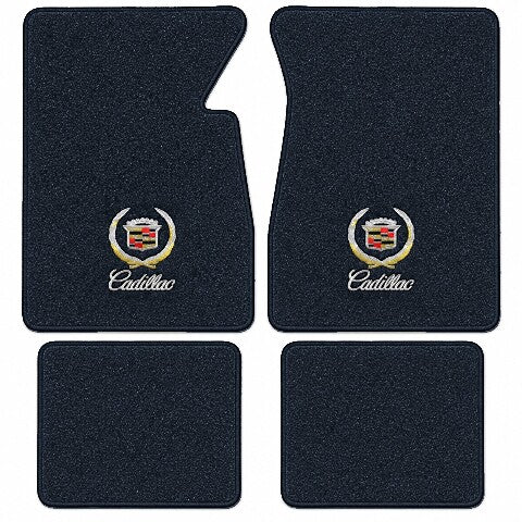 1974-1976 Cadillac Fleetwood Cutpile Floor Mats with Embroidered Logo Choices - 4-Piece - product image