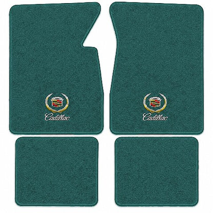 1959-1960 Cadillac DeVille 4DR Sedan Loop Floor Mats with Embroidered Logo Choices - 4-Piece - product image