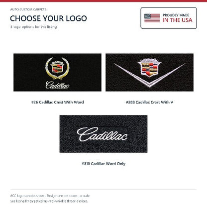1959-1960 Cadillac DeVille 4DR Sedan Loop Floor Mats with Embroidered Logo Choices - 4-Piece - product details image 7