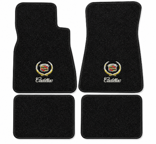 1980-1985 Cadillac Seville Cutpile Floor Mats with Embroidered Logo Choices - 4-Piece - product details image 2