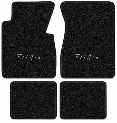 1955-1956 Chevy Bel Air Loop Floor Mats with Embroidered Logo Choices - 4-Piece - product details image 3