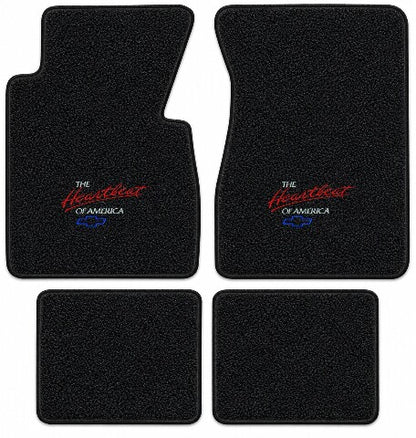 1955-1956 Chevy Bel Air Loop Floor Mats with Embroidered Logo Choices - 4-Piece - product details image 4