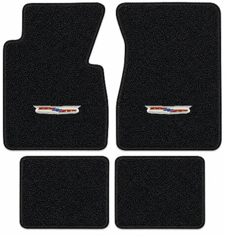 1955-1956 Chevy Bel Air Loop Floor Mats with Embroidered Logo Choices - 4-Piece - product details image 5