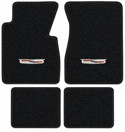 1955-1956 Chevy Bel Air Loop Floor Mats with Embroidered Logo Choices - 4-Piece - product details image 5