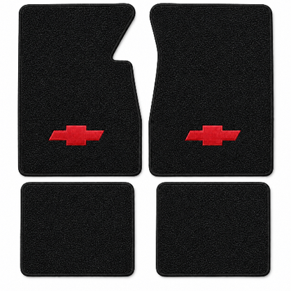 1958 Chevy Bel Air Loop Floor Mats with Embroidered Logo Choices - 4-Piece - product details image 2