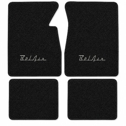 1958 Chevy Bel Air Loop Floor Mats with Embroidered Logo Choices - 4-Piece - product details image 3