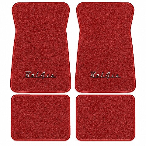 1971-1973 Chevy Bel Air Loop Floor Mats with Embroidered Logo Choices - 4-Piece - product image