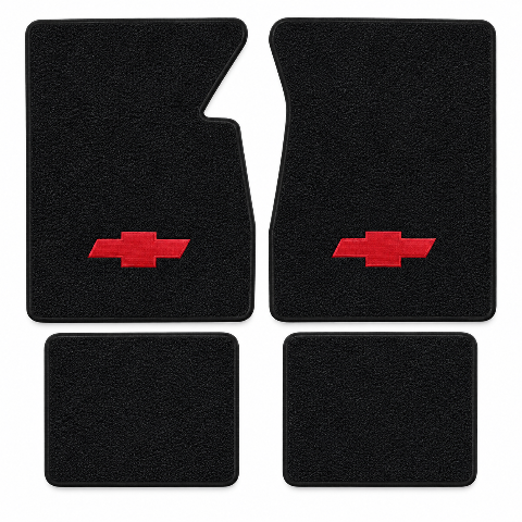 1958 Chevy Biscayne Loop Floor Mats with Embroidered Logo Choices - 4-Piece - product details image 2