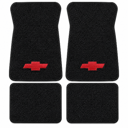 1972 Chevy Brookwood Loop Floor Mats with Embroidered Logo Choices - 4-Piece - product details image 2