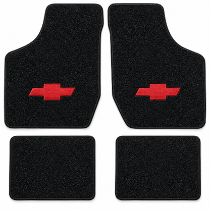 1982-1990 Chevy Celebrity Cutpile Floor Mats with Embroidered Logo Choices - 4-Piece - product details image 2