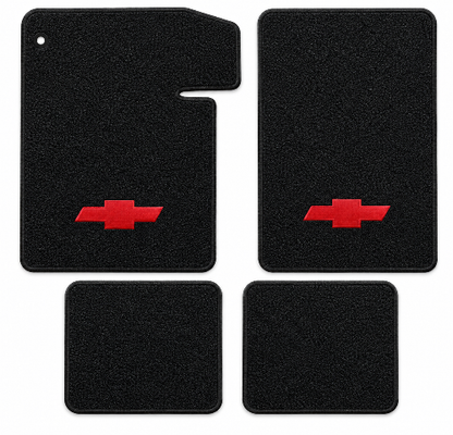 1964-1967 Chevy Chevelle Loop Floor Mats with Embroidered Logo Choices - 4-Piece - product details image 2