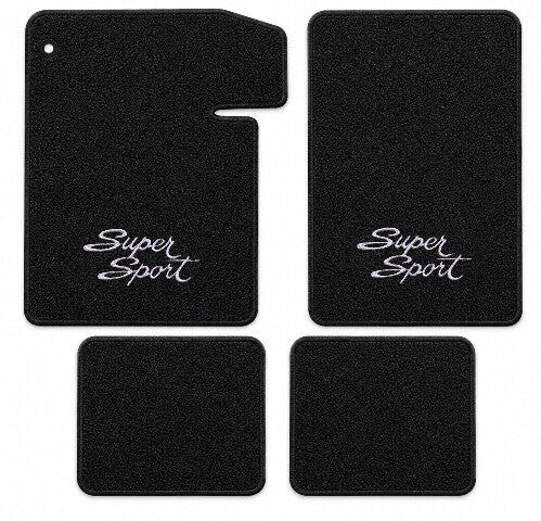 1964-1967 Chevy Chevelle Loop Floor Mats with Embroidered Logo Choices - 4-Piece - product details image 4