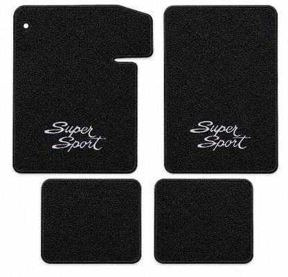 1964-1967 Chevy Chevelle Loop Floor Mats with Embroidered Logo Choices - 4-Piece - product details image 4